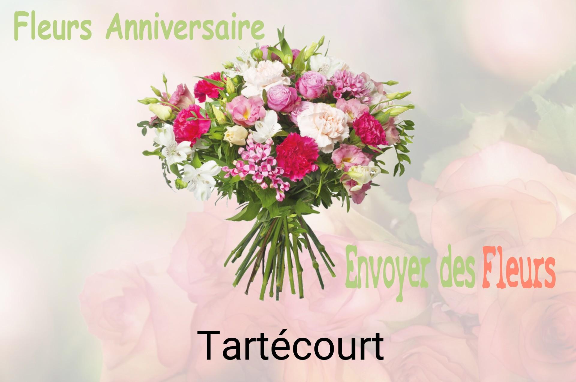 Bouquet de fleurs d’anniversaire livré à Tartécourt